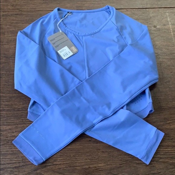Gymshark Tops - Whitney Simmons Beautiful Blue Crop Top
